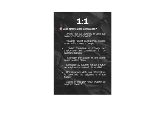 CONSULENZA PRIVATA per Videomaker & Content Creator