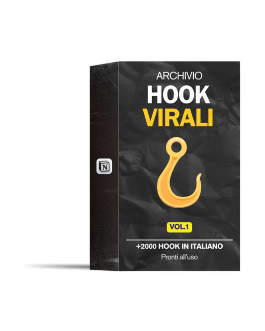 🪝 Hook Virali - 2000+ Hook in Italiano per Reel, TikTok e YouTube